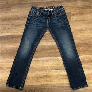 Rock Revival Jessica Straight Denim Jeans Sz 31